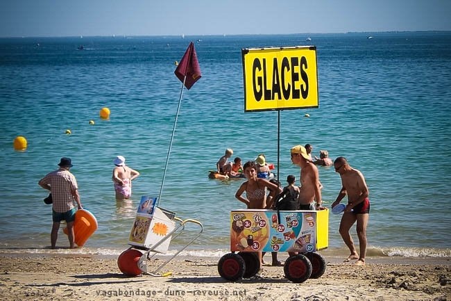  glace sur la plage 