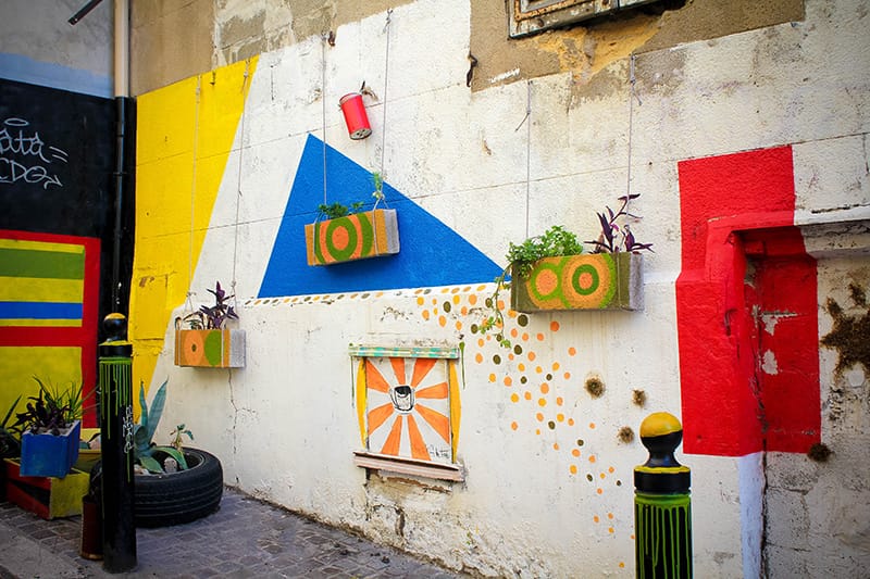 Street art mur panier Marseille 