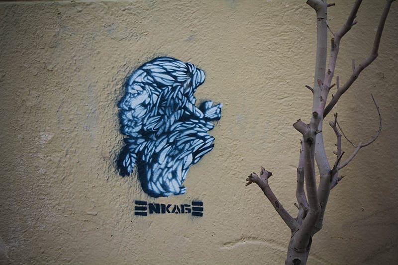 Street art panier Marseille 
