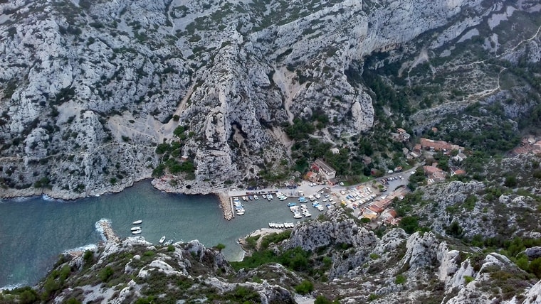 vue sur la calanque de Morgiou 