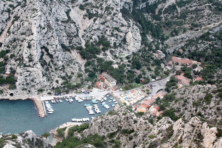 vue sur la calanque de Morgiou