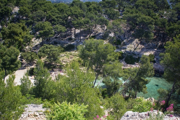 Plage de la calanque de Port Pin